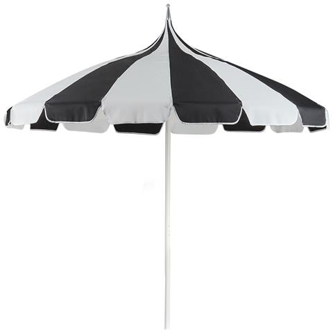 Ombrellone Da Esterno 245 Cm Minoa Nero /bianco - Foto 2