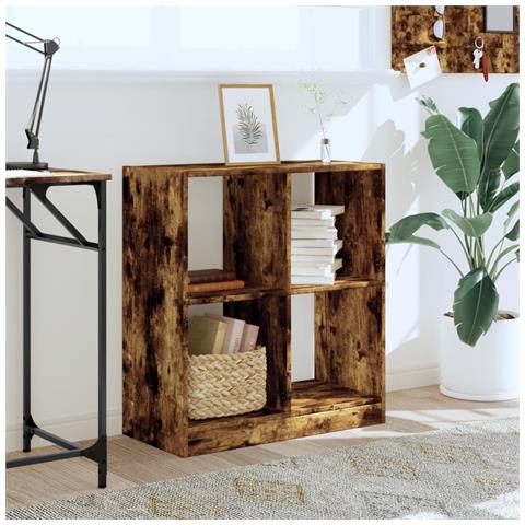 Lusso Casadino - Libreria Rovere Fumo 68,5x32x75 Cm In Legno Multistrato - Foto 2