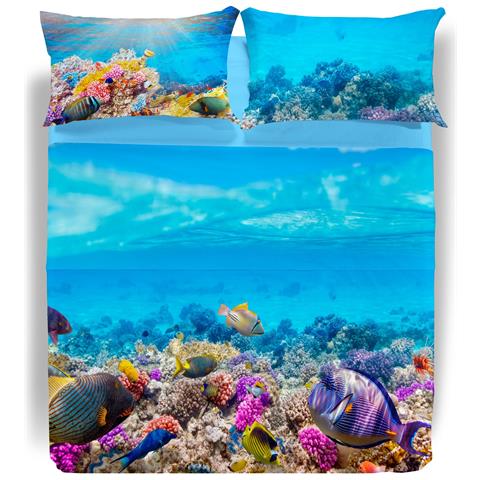 Lenzuola Copriletto Sogni Di Viaggio Oceano By Carmassi In Cotone Colore Neutro Misura 1 P.za - Foto 1