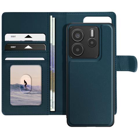 Custodia Per Xiaomi Redmi Note 14 5g Con Cover Rimovibile, Blu - Foto 1