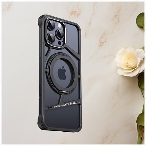 Custodia Cava Magnetica Rotante Per Iphone Iphone 16 Pro Max Iphone 16 Pro - Foto 2