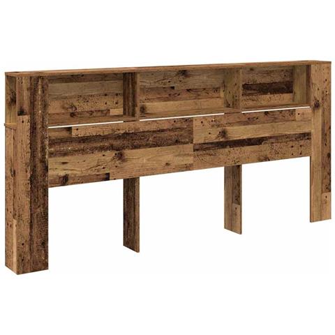 Testata con Armadio Legno Antico 220x18,5x104,5 cm - Foto 1