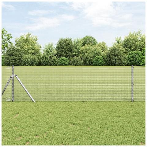 Recinzione in Rete Saldato 0.8x10 m Acciaio Zincato - Foto 2