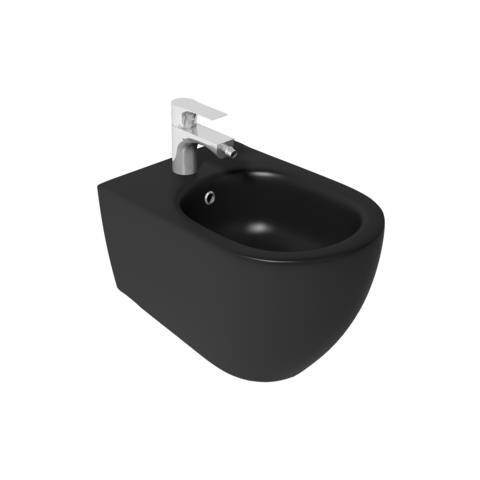 Sanitari Sospesi Opaco Infinity: Vaso, Bidet, Copriwater Soft-close - Nero Opaco - Foto 4