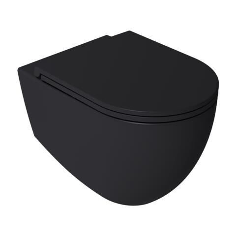 Sanitari Sospesi Opaco Infinity: Vaso, Bidet, Copriwater Soft-close - Nero Opaco - Foto 1