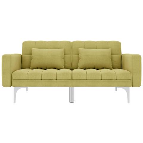 Divano Letto In Tessuto Verde - Foto 1