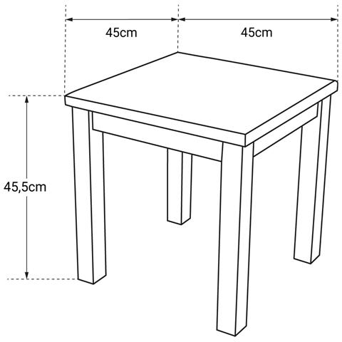 Tavolino Quadrato In Teak 45cm Java - Foto 3