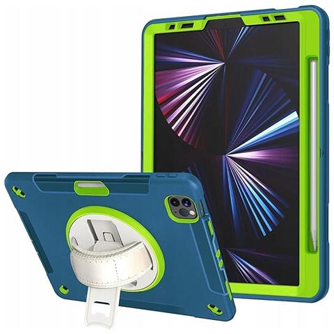 Custodia Per Ipad Pro 11 Armored Con Supporto Girevole Turchese - Foto 1