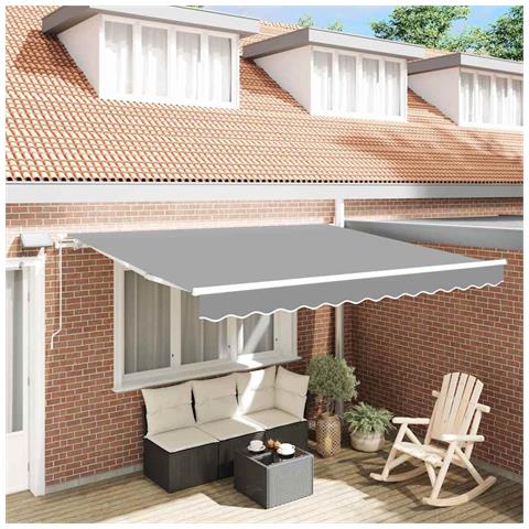 Tenda da Sole con Bianco 3 x 2,5 m Metallo - Foto 2