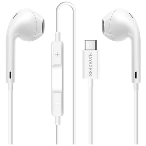 Cuffie Per Google Pixel 10 Pro Cablate Usb-c Con Microfono Integrato, Bianco - Foto 1