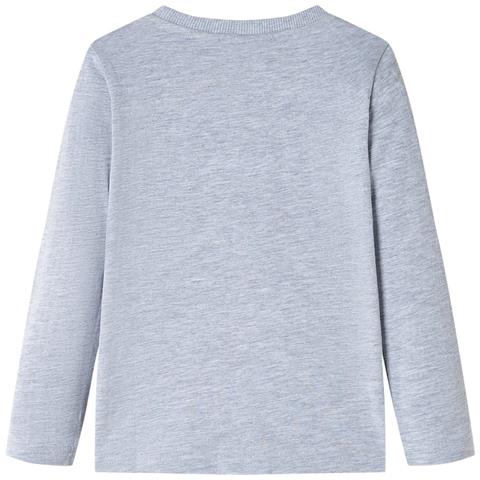 Maglietta Bambino a Maniche Lunghe Grigio Mélange 128 - Foto 2