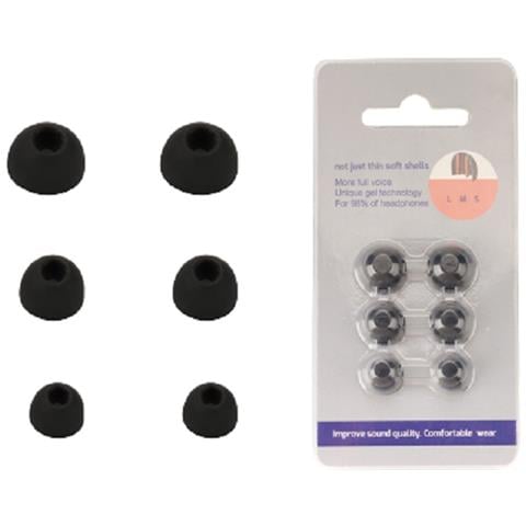 Puntali Di Ricambio In Silicone Nero Compatibili Con Soundcore Liberty 5 - 6 Pezzi - Foto 1