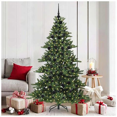 Albero di Natale Artificiale con Rami Pieghevoli Verde 180 cm - Foto 2