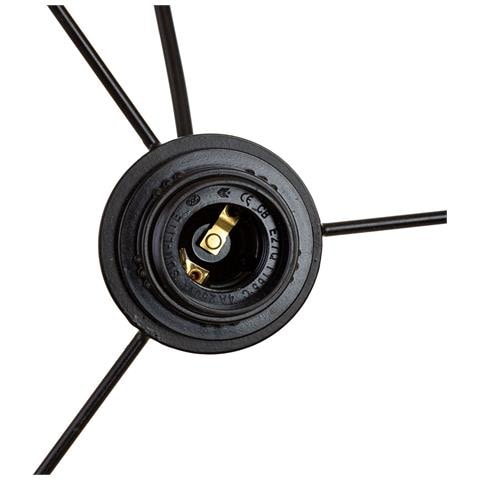 Lampada Soffitto Rafia E Metallo Marrone 51x51x46h Cm - Foto 7