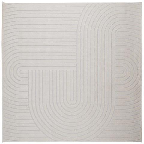 Tappeti per area Quadrato HUARTE Crema 240 x 240 cm Poliestere - Foto 1