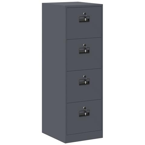 Armadio per File Geometrico 2 pcs Antracite 44 x 50 x 106.5 cm - Foto 1