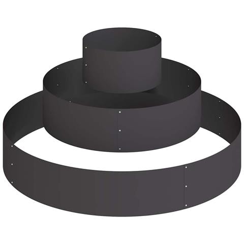 Vaso da giardino Nero 120 x 120 x 20 cm - Foto 1