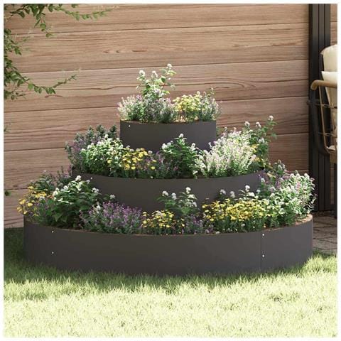 Vaso da giardino Nero 120 x 120 x 20 cm - Foto 2