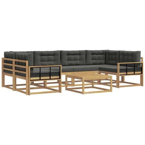 Set di divani da esterno con cuscino 5 pcs Bianco e Antracite - Foto 1