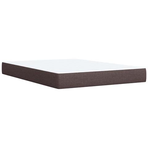 Letto box spring con materasso Marrone Scuro 140 x 190 cm - Foto 2