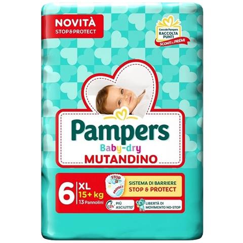 Pampers Baby Dry Pannolino Mutandina Extra Large Small Pack 13 Pezzi - Foto 1