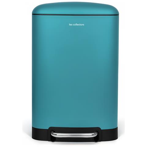 Pattumiera a pedale in acciaio inox da 20L N°536 turchese - Foto 1