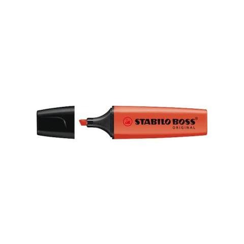 confezione da 10 pezzi - evidenziatore stabilo boss rosso 70/40 - Foto 2