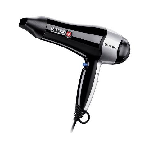 Excel 1800 asciuga capelli 1800 W Nero, Argento - Foto 1