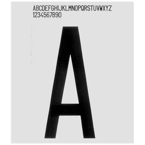 Numero Adesivo Nero Serie T 4 - Foto 2