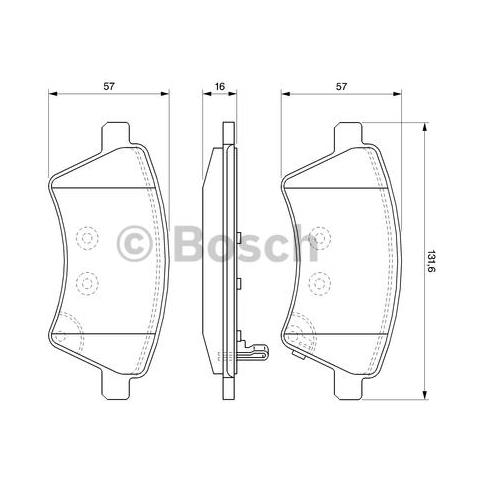 Kit Pastiglie Freno Bp1040 0.986.494.129 - Foto 3