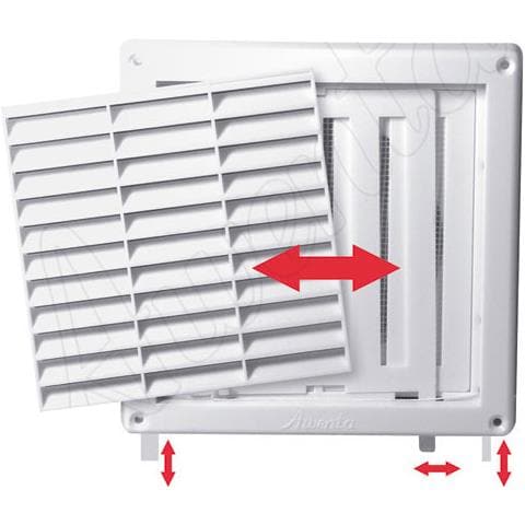 Copertura Griglia Di Ventilazione Della Parete 130x130mm Cavo Di Rete Di Tiro Diametro 125 Millimetri Di Scatto - Foto 2