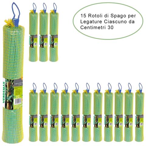 15 Rotoli Di Spago Per Legature Da Giardino In Pvc Ciascuno Da Diametro 3 Mm - Foto 2