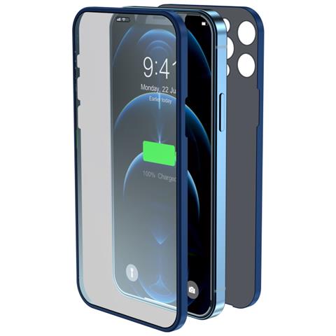 Cover & Vetro Totale Protezione Per Iphone 12 Pro Max Blu - Foto 1