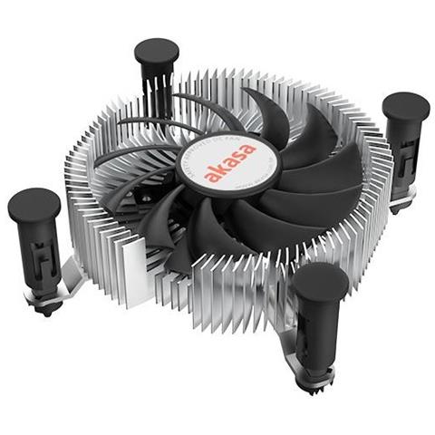 Akasa Ak-cc6601ep01 Sistema Di Raffreddamento Per Computer Processore Dissipatore Di Calore/radiatore 7,5 Cm Alluminio, Nero 1 Pz - Foto 1