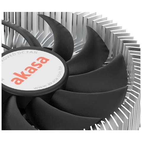 Akasa Ak-cc6601ep01 Sistema Di Raffreddamento Per Computer Processore Dissipatore Di Calore/radiatore 7,5 Cm Alluminio, Nero 1 Pz - Foto 6