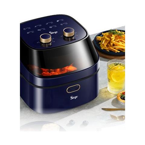 Friggitrice ad Aria 8024604008080 Capacità 7 Litri 1500 Watt Colore Blu - Foto 2
