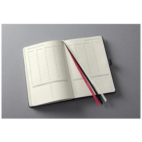 Co701 Agenda E Ricambio Agenda Settimanale 192 Pagine Nero - Foto 2