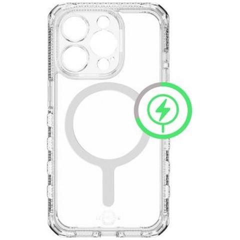 Cover Rinforzata Magsafe Supreme R Trasparente Per Iphone 15 Pro, Trasparente - Foto 2