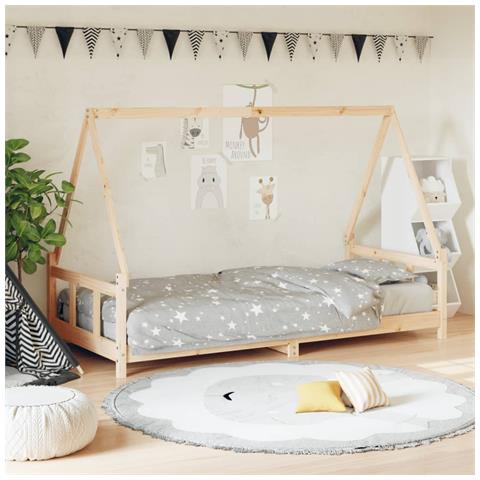 Giroletto Per Bambini 90x200 Cm In Legno Massello Di Pino - Foto 1