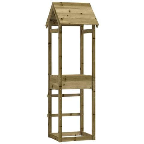 Torre Da Gioco 53x46,5x194 Cm In Legno Di Pino Impregnato - Foto 3