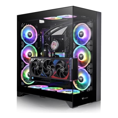 CTE E600 TG Nero | Telaio a torre centrale | Pannello frontale in rete e TG - Foto 1