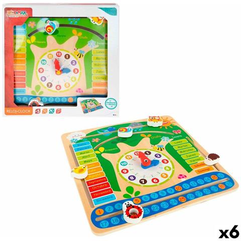 Gioco Educativo Colorbaby Calendario 30 X 30 X 3 Cm (6 Unità) - Foto 1