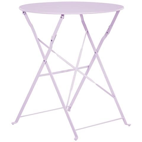 Set Bistrot Pieghevole Fiori Metallo Viola - Foto 12