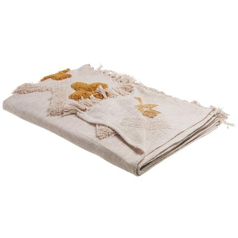 Coperta Adoni Cotone 130 X 180 Cm Beige - Foto 9