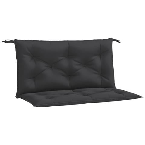 Cuscini Panca Da Giardino 2pz Neri 100x50x7cm Tessuto Oxford - Foto 2
