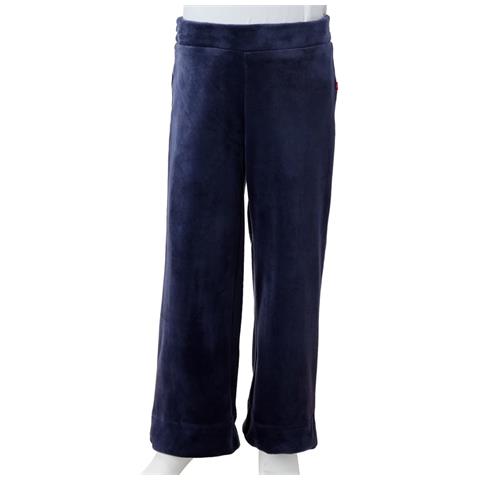 Pantaloni Da Bambino In Velluto Blu Scuro 116 - Foto 8