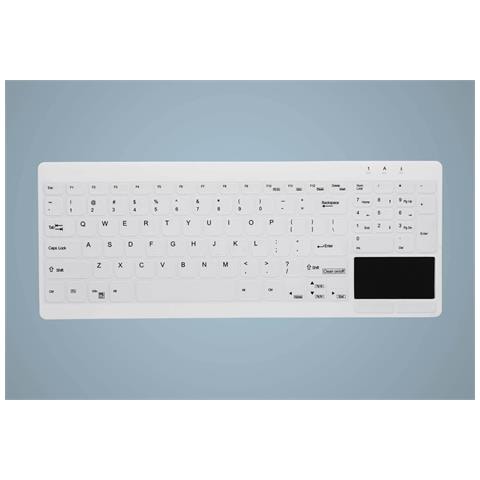 Tastiera Cablato AK-C7412F-GUS-W/CH  (Layout Svizzero) Colore Bianco - Foto 1