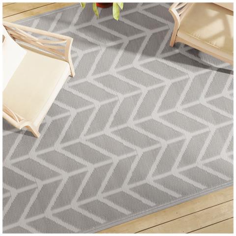 Tappeto Da Esterni Grigio 190x290 Cm In Pp - Foto 1