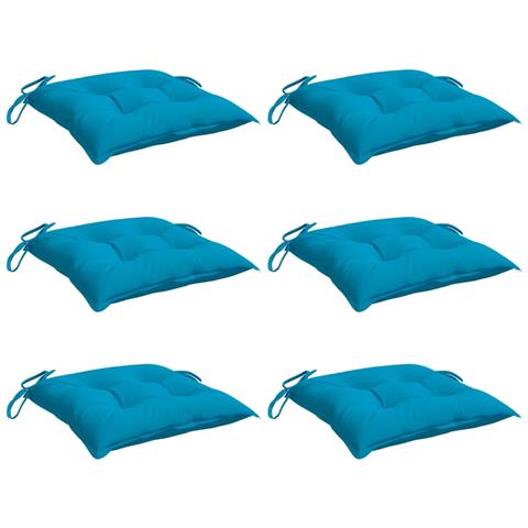 Cuscini Per Pallet 6 Pz Azzurri 50x50x7 Cm In Tessuto Oxford - Foto 9