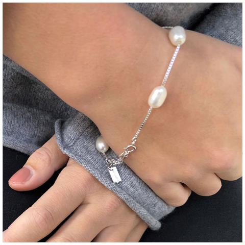 Matsu Bracciale Argento /perla Bianca - Foto 2
